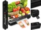 Food Vacuum Sealer Machine (90W, 5 Bags), Black