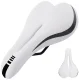 White Bicycle Saddle with Anatomical Hole