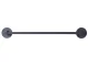 Wall-Mounted Hanger for Slippers and Towels, Matte Black