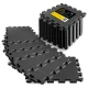 4Fizjo Puzzle Protective Mat for Fitness Equipment, 24 pcs, 30 x 30 cm, Black