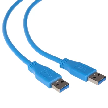 USB 3.0 Cable Maclean MCTV-582, USB-A to USB-A, 1.8 m, Blue