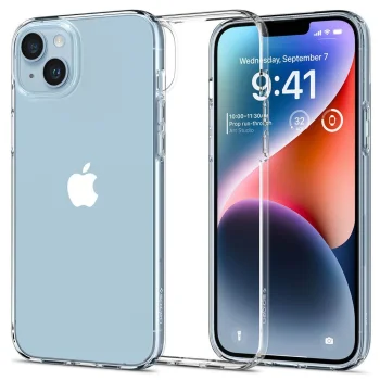Apple iPhone 15 Plus 6.7'' Spigen Liquid Crystal TPU Case Cover, Transparent