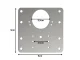 Furniture Hinge Repair Plates Kit, 4 pcs (9x9 cm)