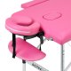 Folding Massage Table Aluminum Comfort Activ Fizjo 2 Segment Pink