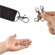 Metal Carabiners for Keys and Bags, Fish Shape, 20mm, Silver, 500 pcs