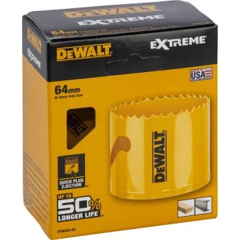 DeWalt DT90324-QZ Bi-Metal Hole Saw 64mm