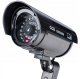 Home Garden Fake Dummy Imitation CCTV Security Camera with Blinking Flashing Light, Black