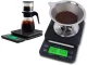 Digital Coffee Scale with Timer & Tare Function, 5 kg × 0.1 g, Black