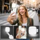 Magnetic LED Phone Light with Mirror, White (MagSafe Compatible)