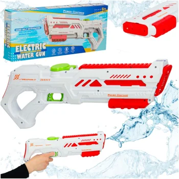 Electric Water Gun for Kids (200 ml, 10 m), White