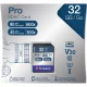 Verbatim Pro 32 GB SDHC memory card, Class 10, UHS-I U3