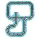 Cardboard Autotrack Puzzle City Cars, 47 pcs