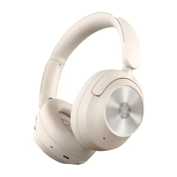OneOdio A6 Wireless Headphones, ANC, Bluetooth 6.0, White