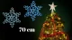 Christmas Decoration LED Snowflake - 55cm, Cold White