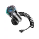 Joyroom JR-CL07 72W 3-in-1 Car Charger with 1.6m USB-C Cable, Black