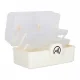 Large XL Medicine Organizer Box with 3 Tiers, 29x19x15.5 cm, White/Translucent