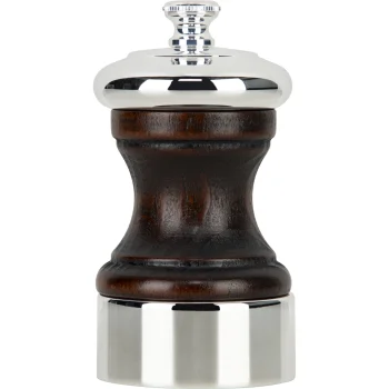 Peugeot Palace Salt Mill, Silver Plated, 10 cm, Brown