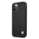 Apple iPhone 12 Pro Max 6,7\" BMW Leather Deboss Case Cover (BMHCP12LRCDPK), Black