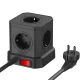 Power Strip Newell GaN Power Cube 9in1, 4000W, 1.5 m, Black