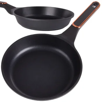 Non-Stick Frying Pan, Induction & Gas Compatible, 24cm, Black