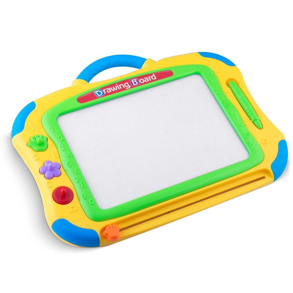 Ricokids Magnetic Drawing Board for Kids, Yellow (2)