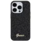 Guess iPhone 15 Pro Case Disco Script Metal, Black