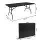 Gardlov Folding Garden Table, 180cm, Black