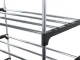 Shoe Rack, 5 Tiers, for 15 Pairs, Silver