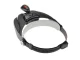 Head Magnifier with LED Light and 4 Interchangeable Lenses (up to 3.5x), Black