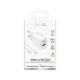 Puro PROLITE 30W USB-A / USB-C wall charger + USB-C - USB-C cable 1.2m - white