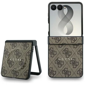 Guess 4G Classic MagSafe Case for Samsung Galaxy Z Flip 8 - Brown