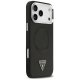 Guess iPhone 17 Pro Case PU Leather Triangle Logo MagSafe, Black