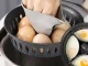 2-in-1 Egg Cooking Insert & Steamer Basket for Food Processor, Holds 6 Eggs, Grey