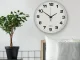 Large Silent Wall Clock with Second Hand, 30 cm, Silver