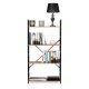 Wide Industrial 4-Tier Shelving Unit Bookshelf ModernHome