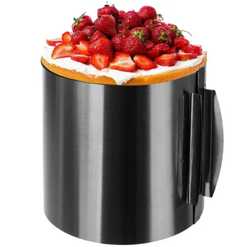 Ruhhy 24618 Adjustable Cake Ring 16-30 cm, Height 15 cm