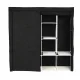 Textile Clothes Wardrobe XXL, Black