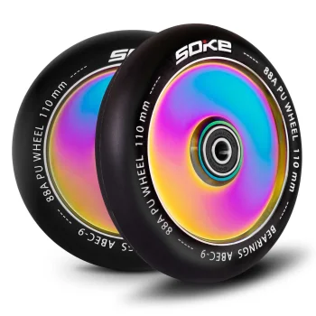 Soke Scooter Wheels 110 mm Rainbow 2 Pcs