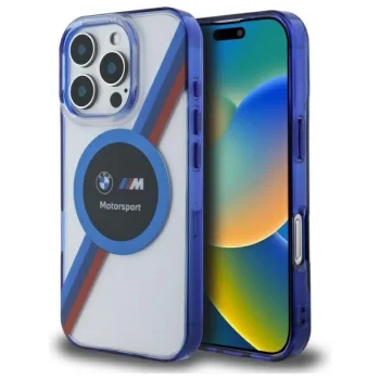 BMW BMHMP16L23HTPUT iPhone 16 Pro 6.3" transparent hardcase Motosport IML Circle MagSafe