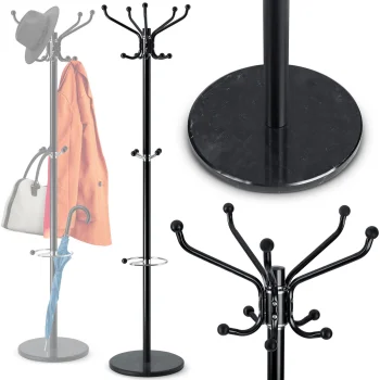 Massido 684100 Freestanding Coat Rack with Marble Base