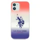 U.S. Polo Assn. iPhone 12 mini Case Gradient Pattern, Red/Blue