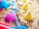 Kinetic Sand 2kg + Molds + Inflatable Sandbox, Blue