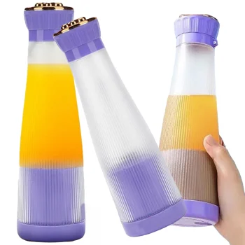 Portable Wireless Smoothie Blender with USB Charging, 400ml, Purple