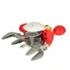 Interactive Crawling Crab Toy with Sensor and Music, Red