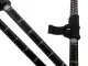 Adjustable Nordic Walking and Trekking Poles, Black