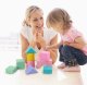 Pastel Wooden Blocks In Bucket Jhtoy-415