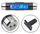 Digital Car Clock and Thermometer with Blue Backlight