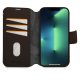 Decoded Leather Detachable Wallet Case for iPhone 14 Plus, Chocolate Brown