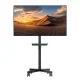 Mobile TV Cart Stand Maclean MC-949, 32-55\", max 25kg, Black