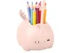 Kids LED Night Light with Organizer and Phone Stand, Pink